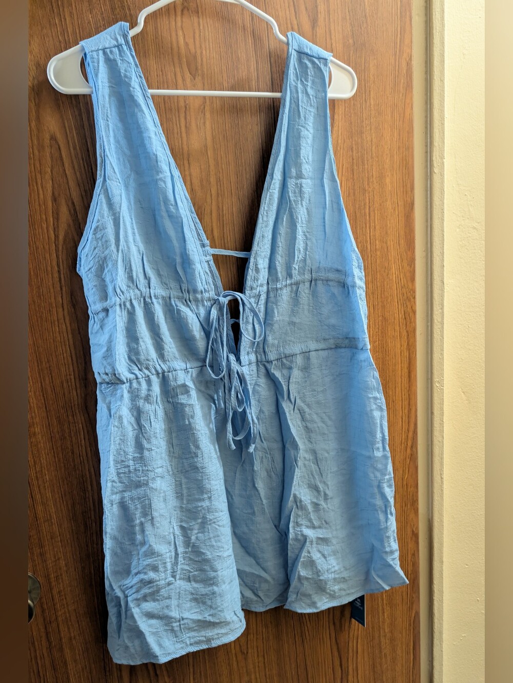 Cupshe V-Neck Drawstring Beach Cover-Up - Picture 2 of 4
